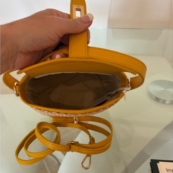 Leather RAFA Yellow Women's Handbag - Picture 6 of 6